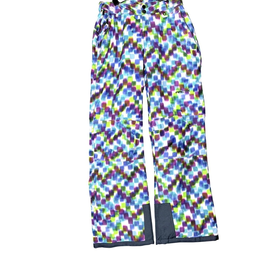 Arctix Youth Lg( Women XS) Snow Ski Pants Pixel Print Insulated Gorpcore Shred